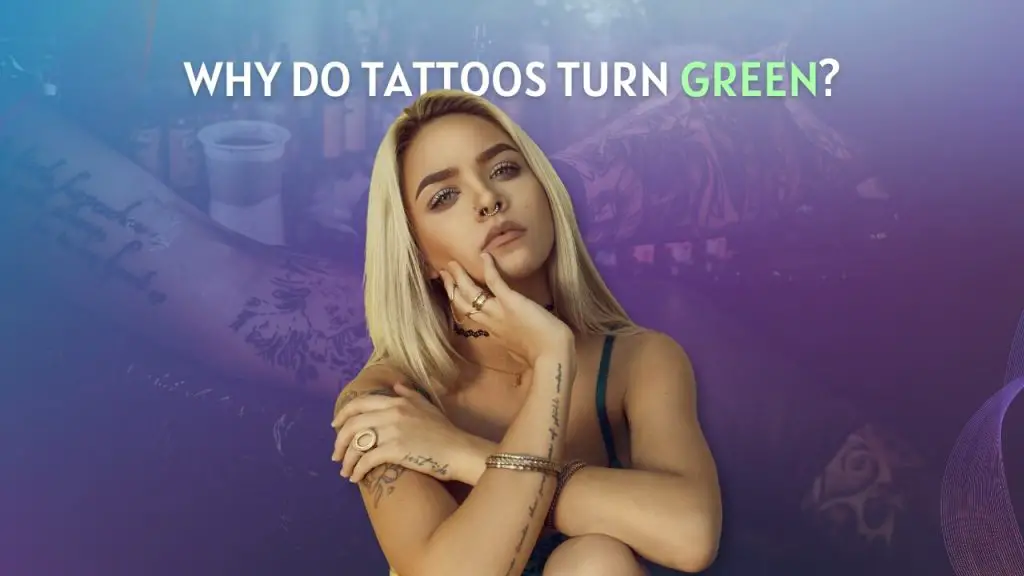 Why do tattoos turn green